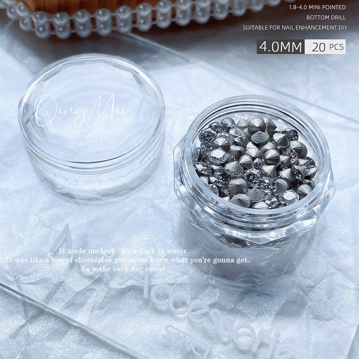 NF Select NailFormula 5A Pointed Base Rhinestone Collection