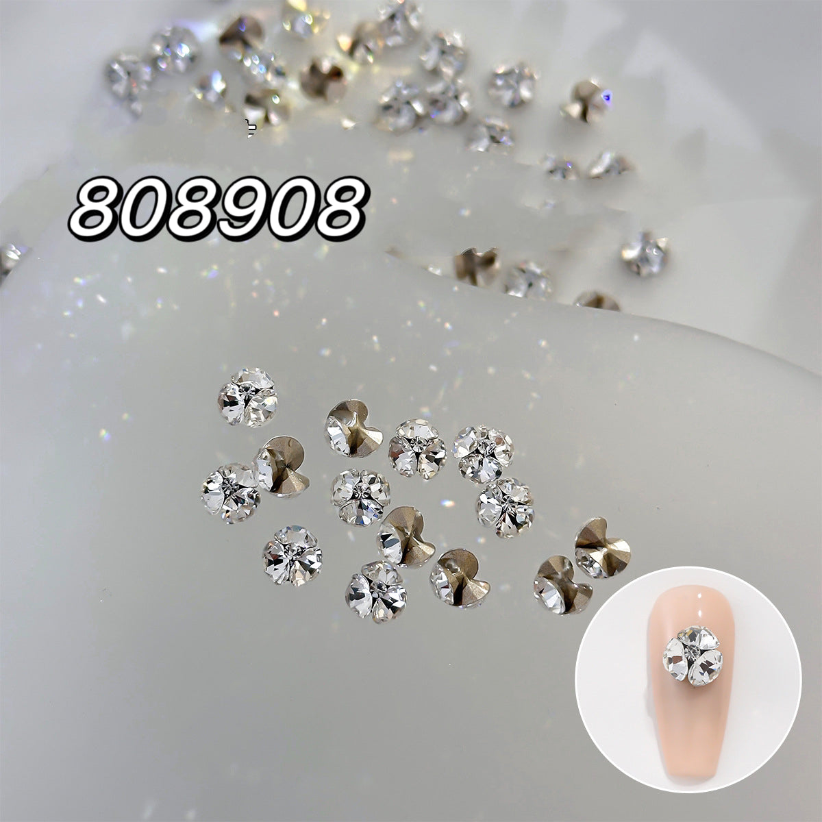808908 K9 SS20 Mini Transparent Pile Diamond Rhinestone 10pcs