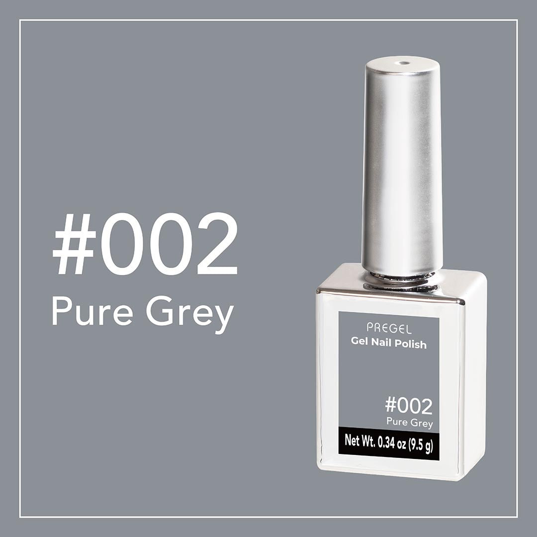 PREGEL COLOR SERIES GEL NAIL POLISH Pure Grey 002 9.5g