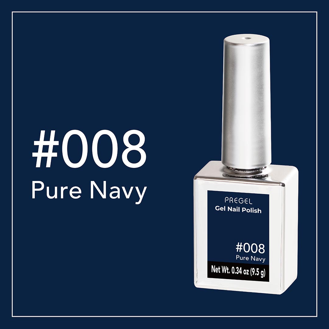 PREGEL COLOR SERIES GEL NAIL POLISH Pure Navy 008 9.5g