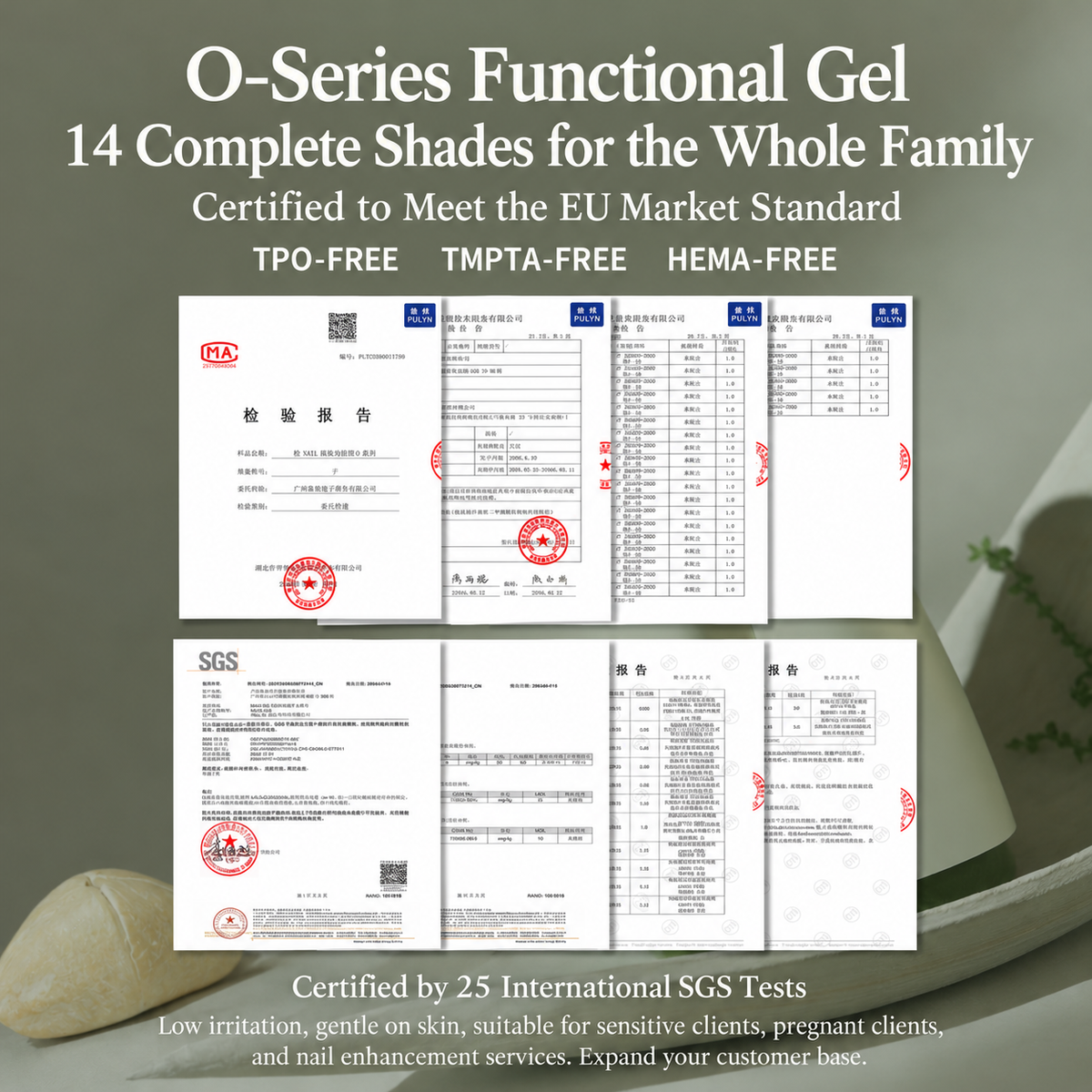 MR NAIL O Series Functional Gels Series 13g 【HEMA & TOP Free】