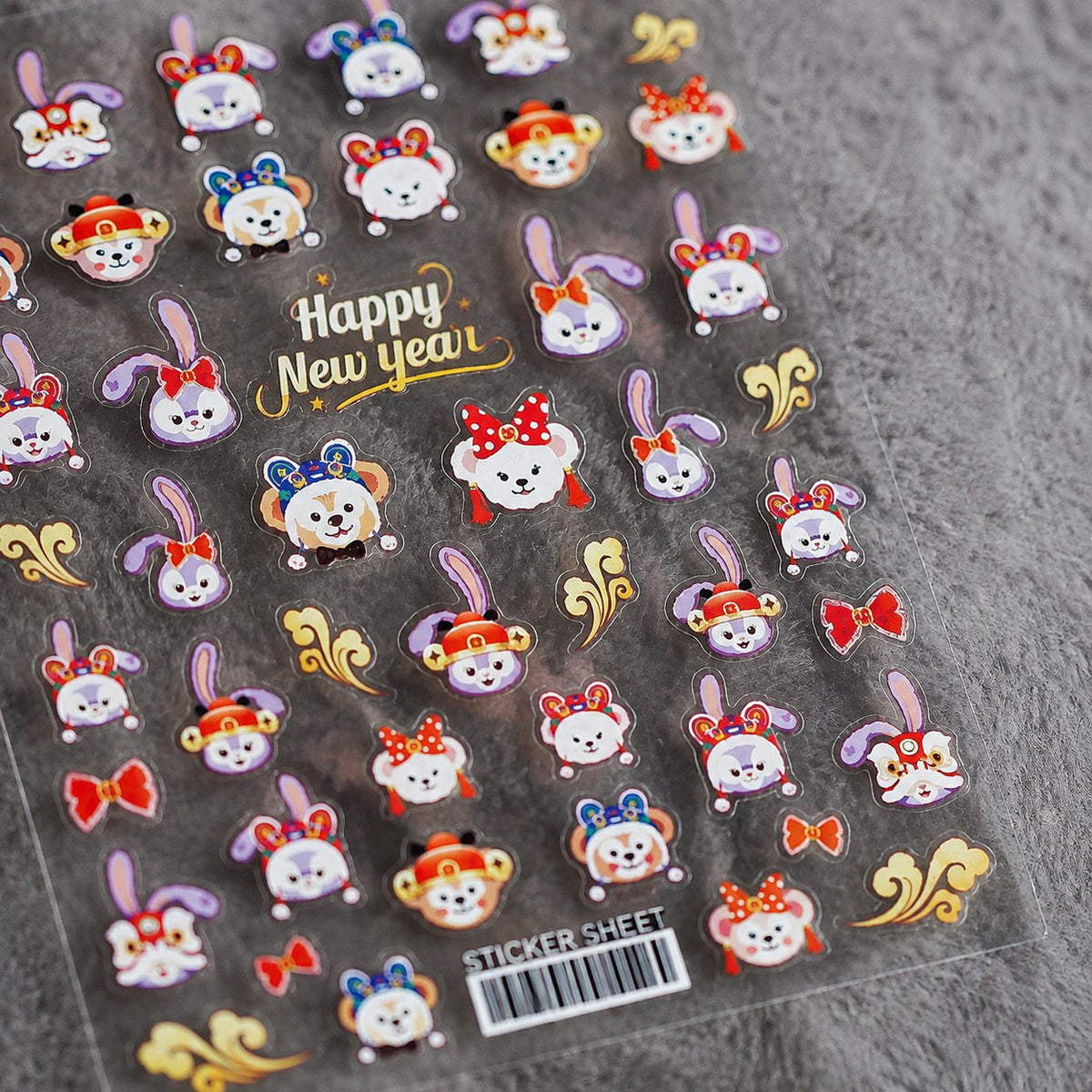 TENSOR New Year Character Nail Art Stickers – TS350 – product image 1