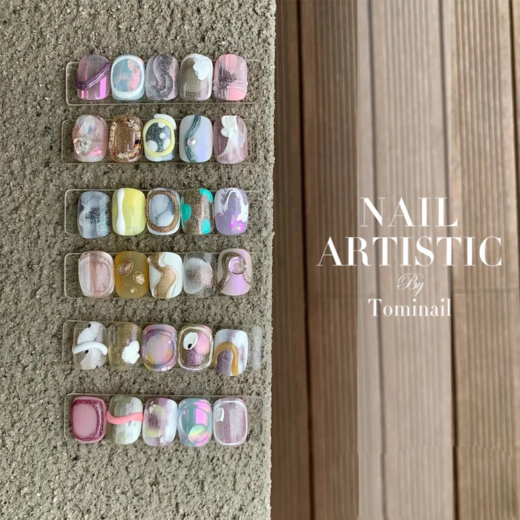 Practice Nail Tips Round 200pcs