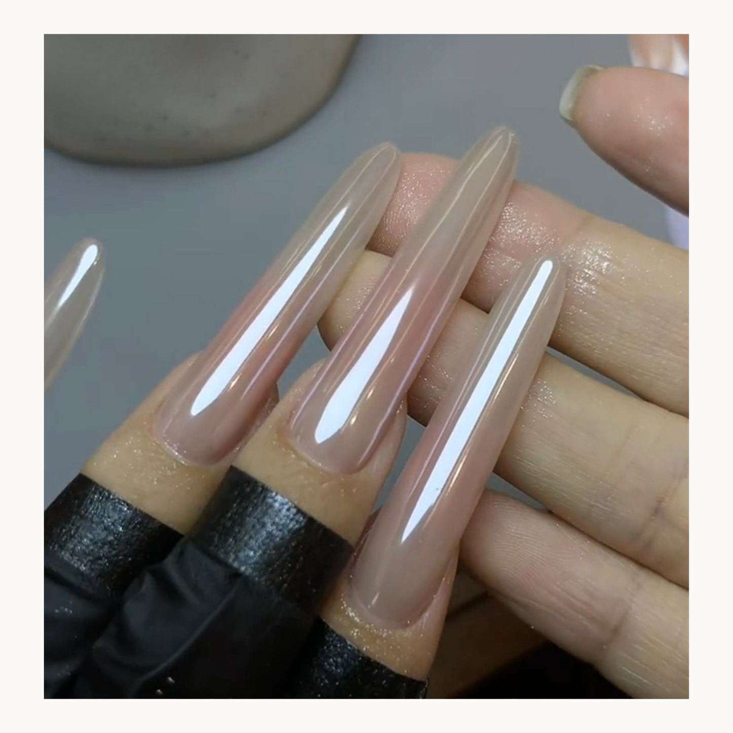 NF Select Natural Nude Layering Nail Gel High Gloss Sheer Finish UV LED Soak Off Canada USA