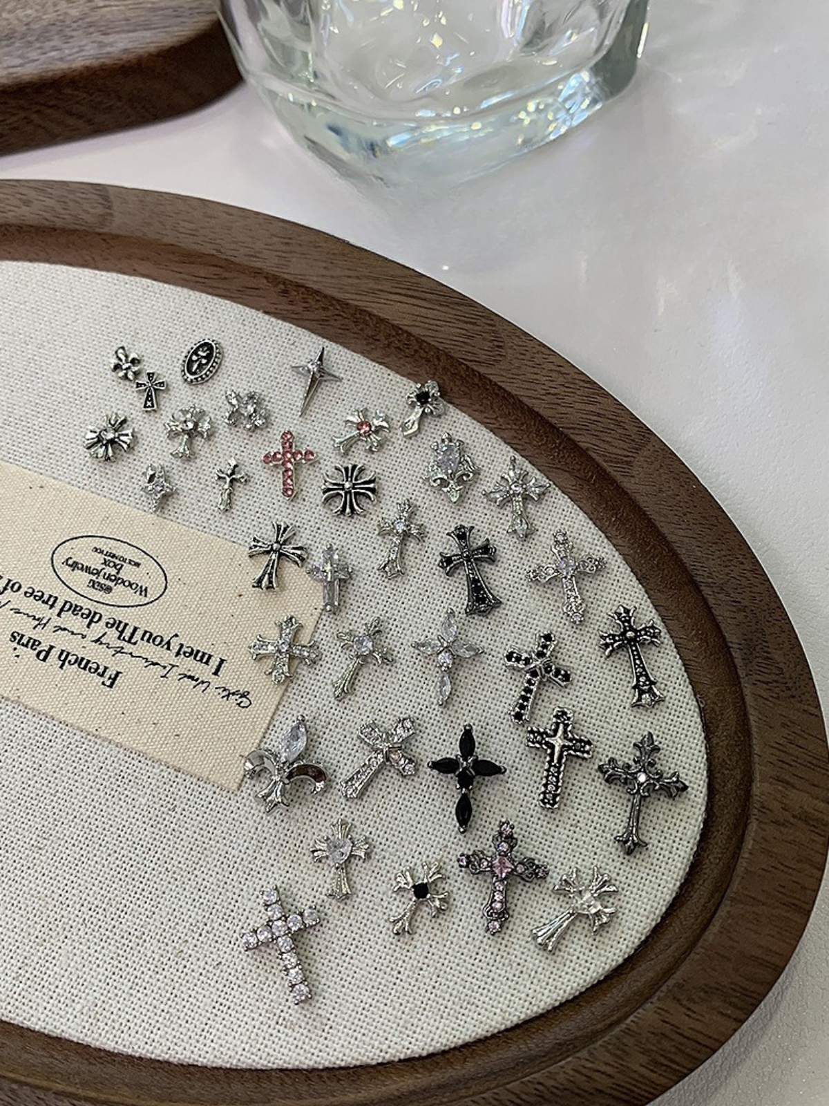 Metal Accent Series from NFormula Life, showcasing gold and silver nail art charms with geometric and minimalist designs for structured, elegant compositions.