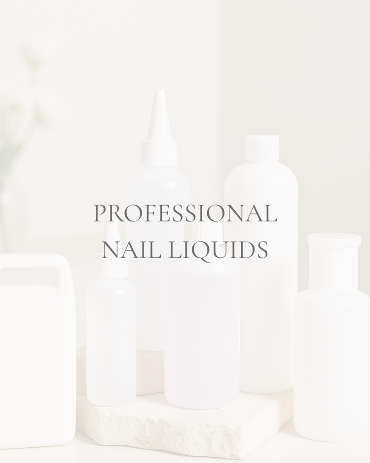 NFormula Life professional nail liquids — removers, cleansers, brush cleaning solutions, and gel dissolvers for clean removal and surface prep.