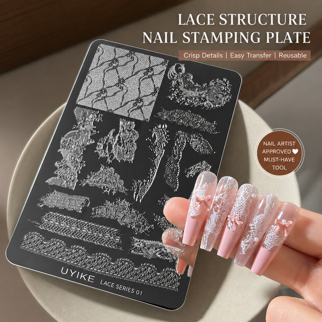 NF Select Nail Stamping Plate Lace