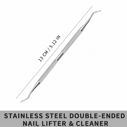 NF Select double-ended stainless steel toenail lifter and nail cleaner, 13 cm