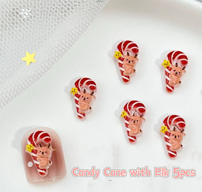 3D Nail Art Resin Christmas Collection 5pcs Each