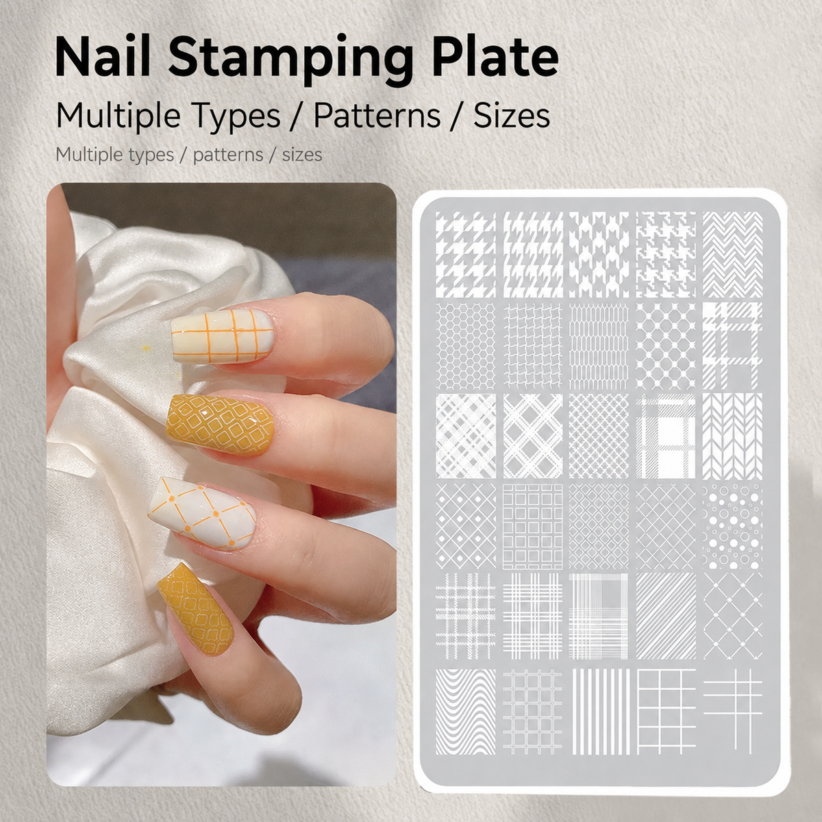 NF Select Plaid & Check Nail Stamping Plate - image 7