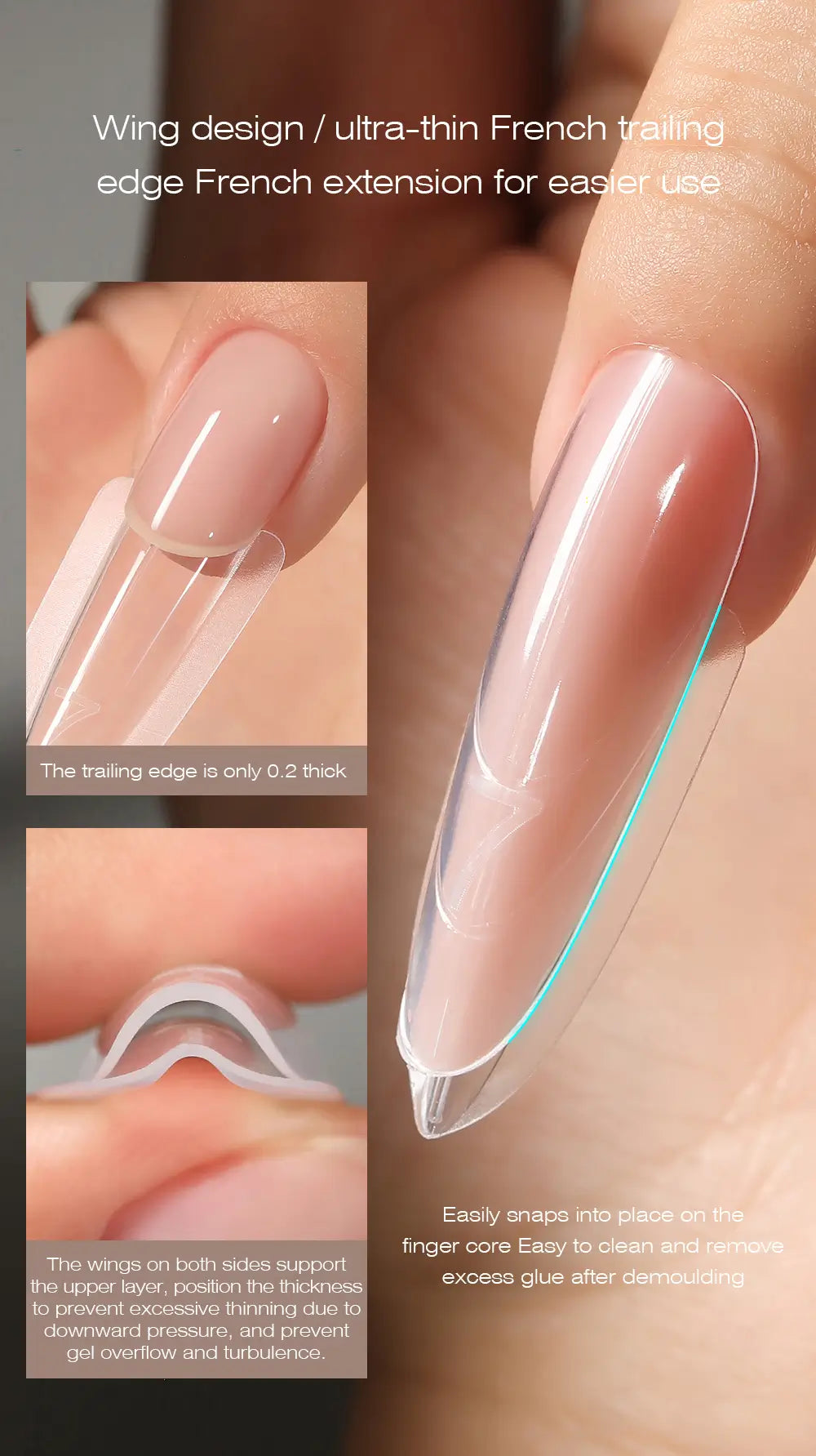 NF x MR NAIL #W557 Sandwich Dual Nail Forms – Shape #W557 Long Oval - image 3