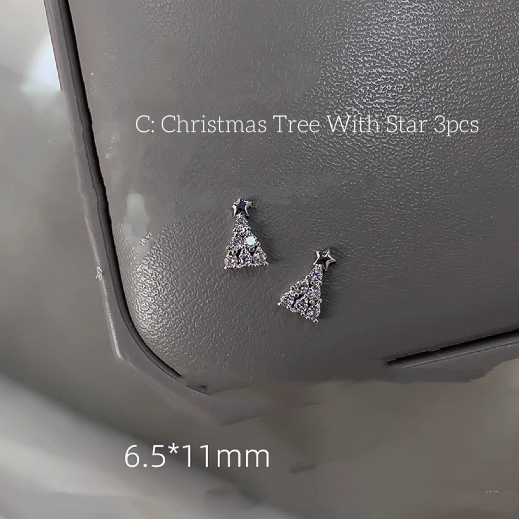 Nail Formula Alloy Diamond Charms Christmas Collection 3pcs/ 5pcs