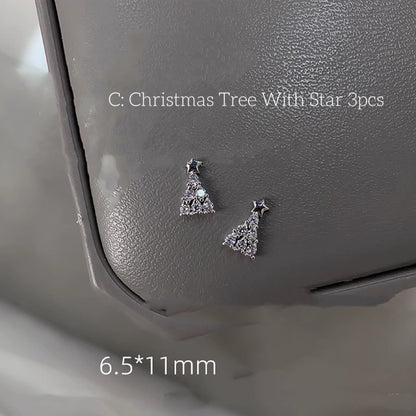 Nail Formula Alloy Diamond Charms Christmas Collection 3pcs/ 5pcs