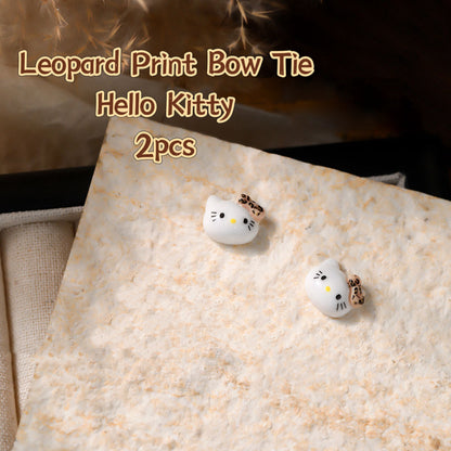 3D Nail Art Resin Leopard Print Hello Kitty Collection