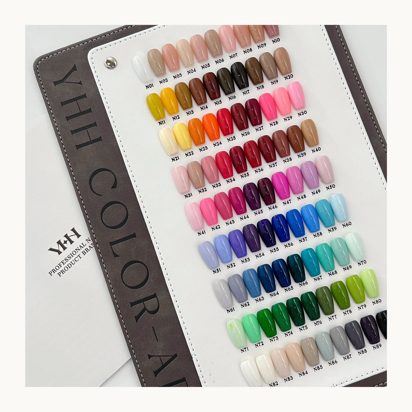 YHH N Series Cream Color & Art Pot Gel - (Misty Pine Sea N61-N70) - image 20