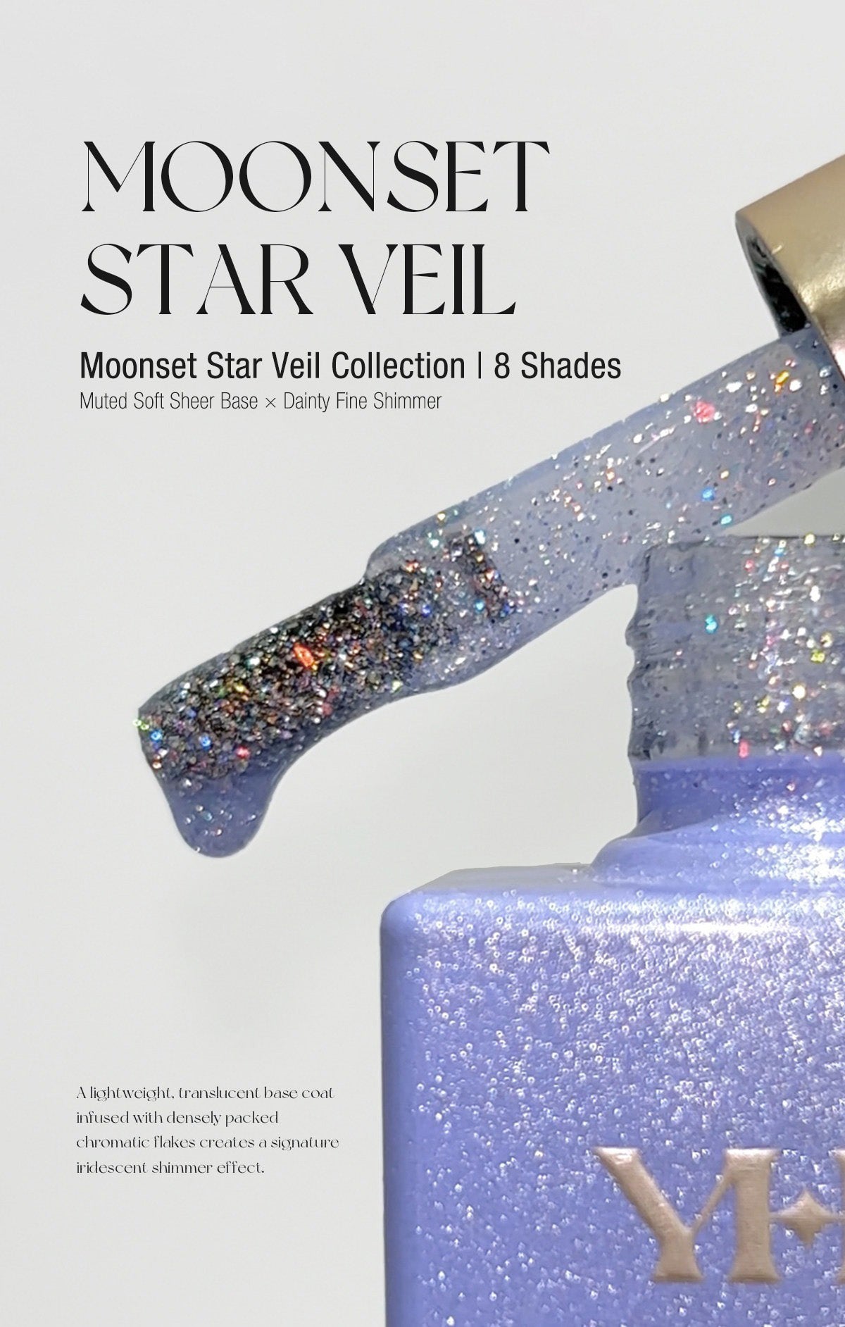 NF x YHH Moonset Star Veil Color Bottle Glitter Gel 10ml - E08 - image 3