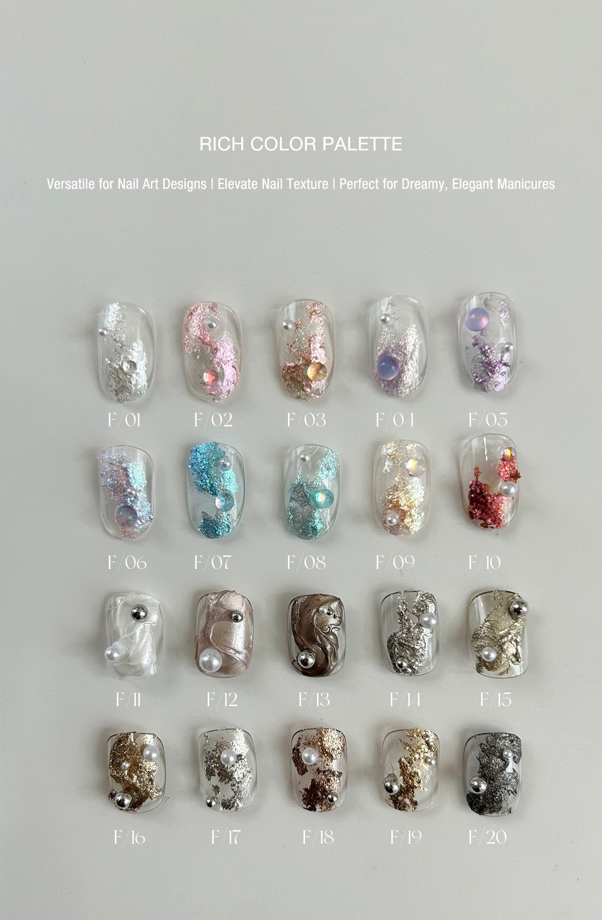 YHH Magic Dreamy Metallic Textured Pigment Powder Paste 2g 【 F01–20 】 - image 4