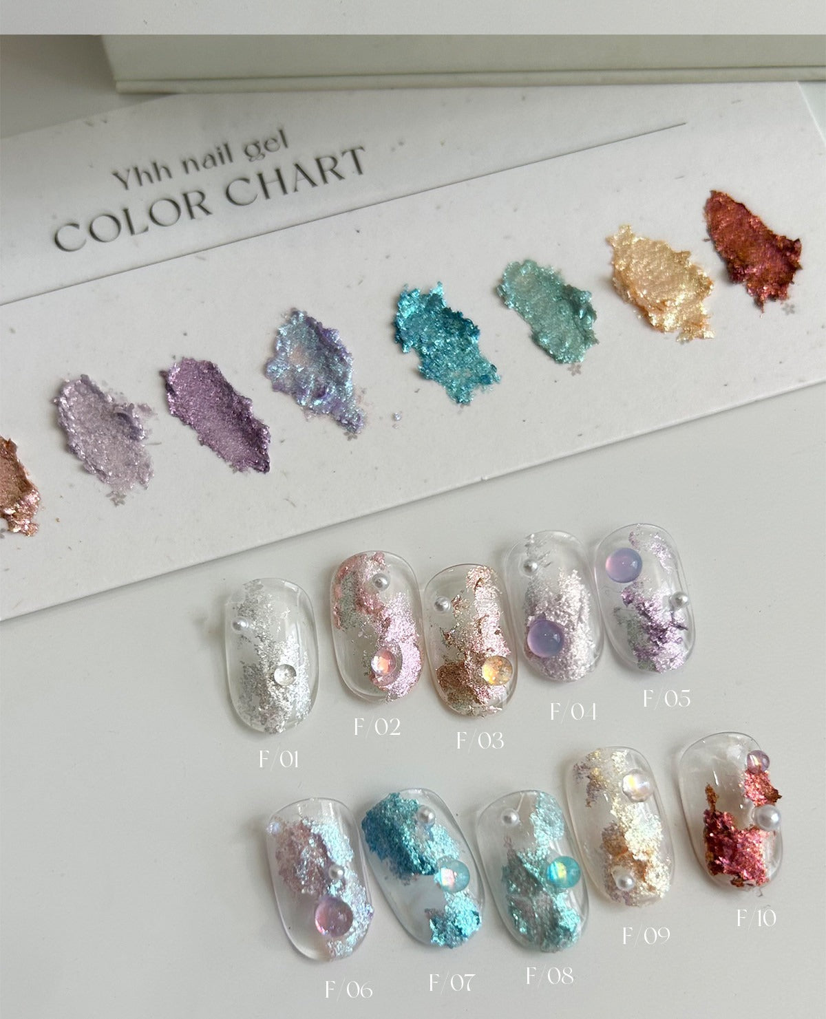YHH Magic Dreamy Metallic Textured Pigment Powder Paste 2g 【 F01–20 】 - image 5