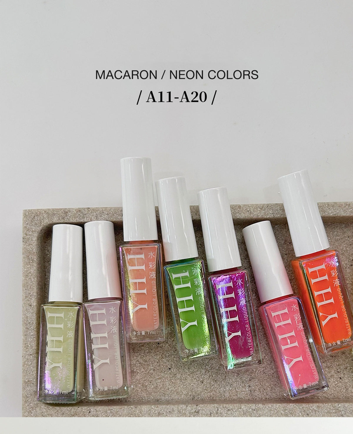 YHH Watercolor Nail Ink 7ml（A01-A40） - image 8