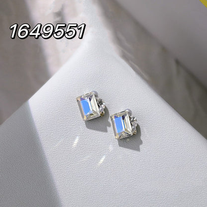 9*9mm Right Rectangle Pile Diamond with Pearl Collection