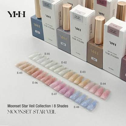NF x YHH Moonset Star Veil Color Bottle Glitter Gel 10ml - E08