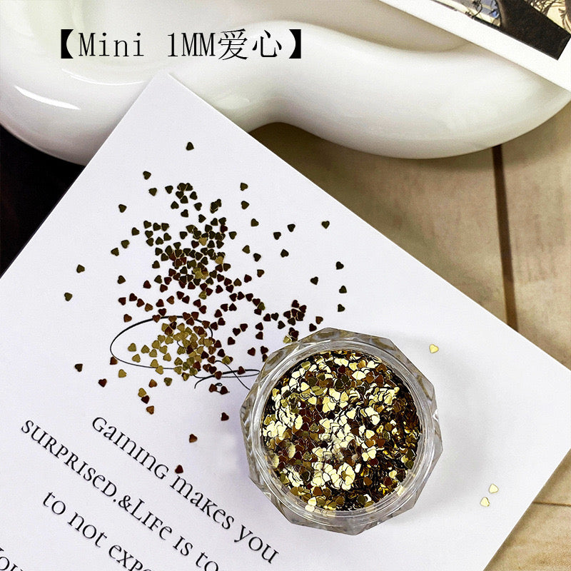 NF Select Nail Formula 1mm Mini Heart Nail Glitter