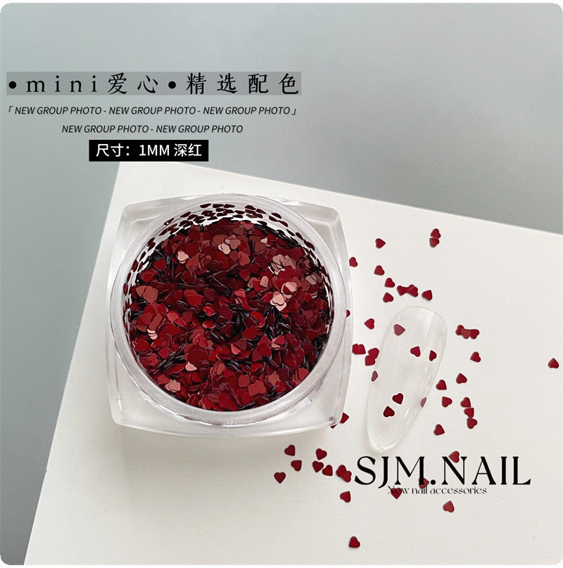 NF Select Nail Formula 1mm Mini Heart Nail Glitter