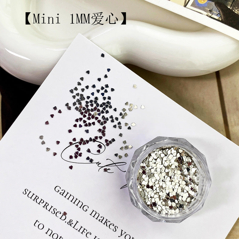 NF Select Nail Formula 1mm Mini Heart Nail Glitter