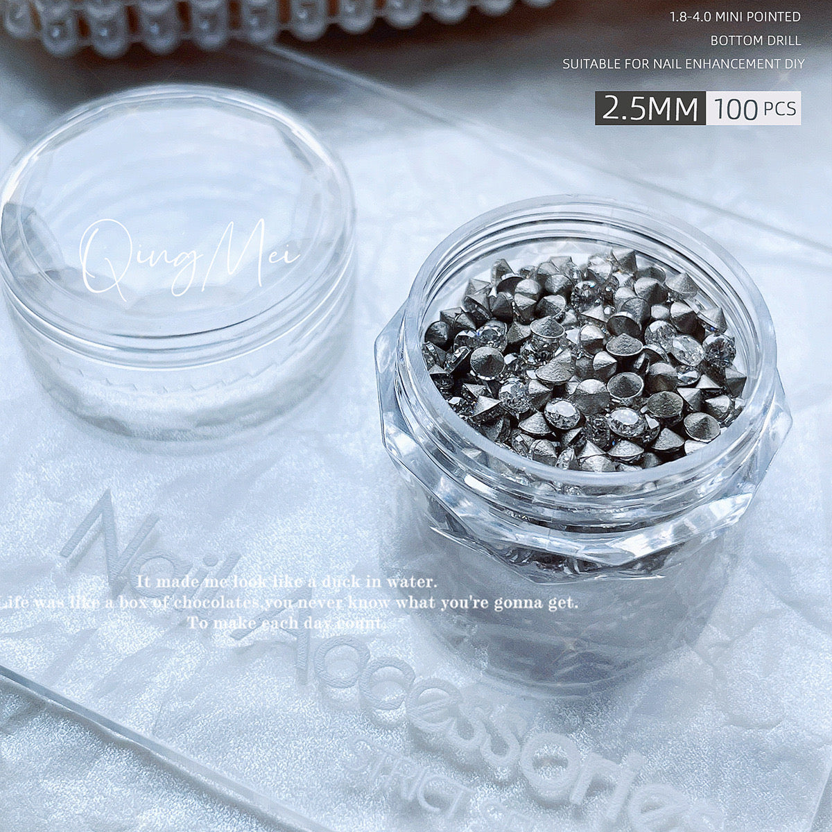 NF Select NailFormula 5A Pointed Base Rhinestone Collection