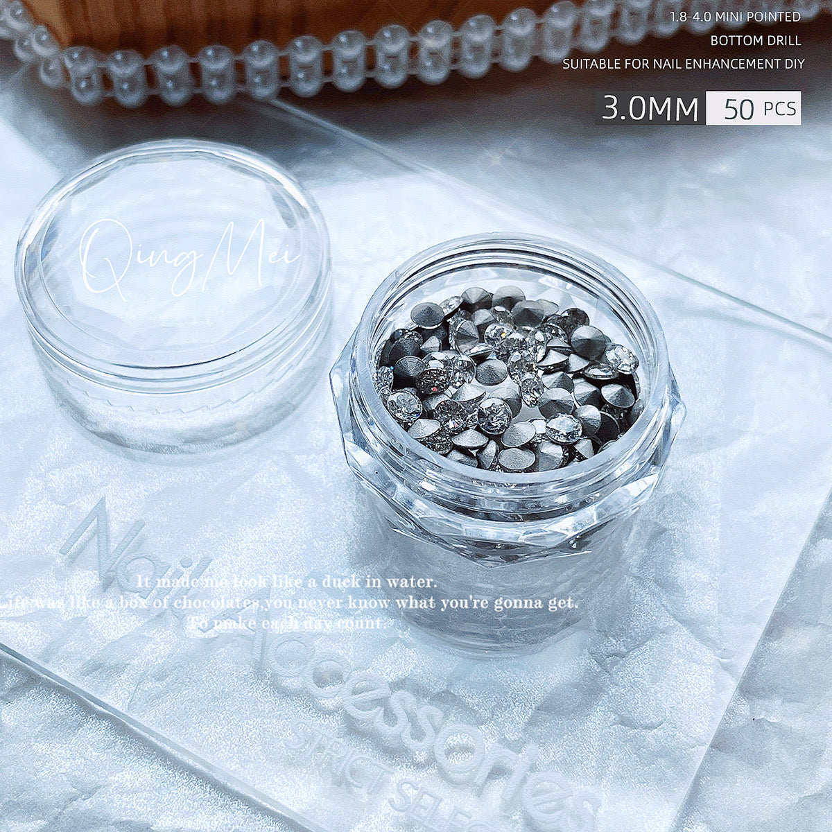 NF Select NailFormula 5A Pointed Base Rhinestone Collection