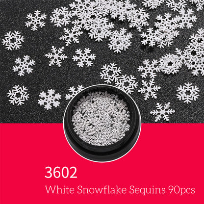 Mixing Christmas and Snowflake Nail Sequins Collection