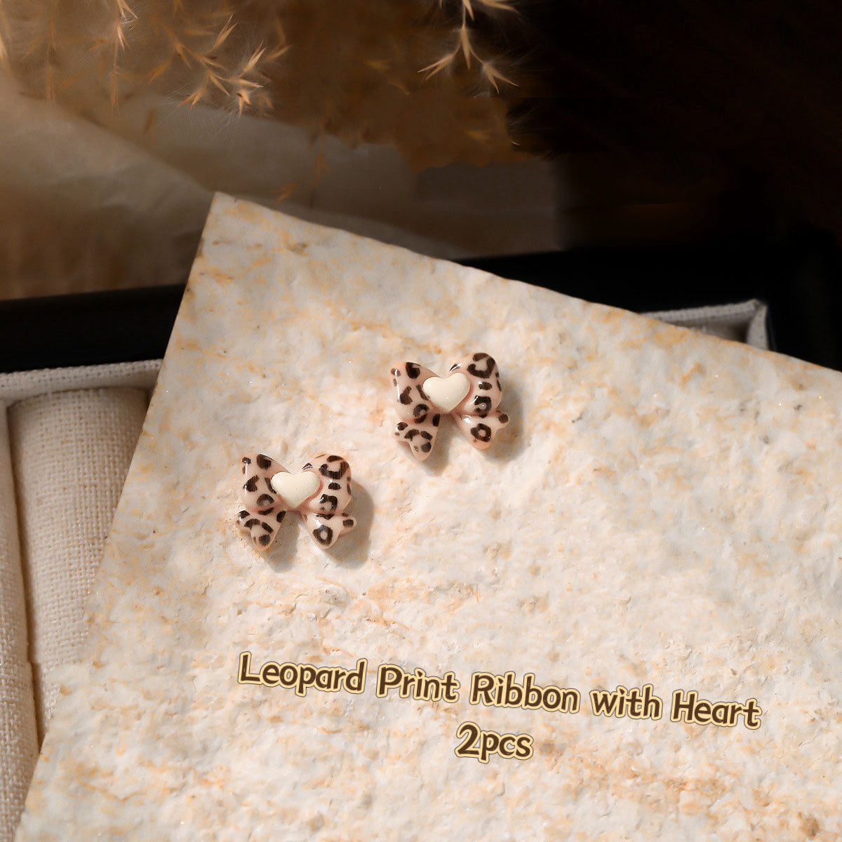 3D Nail Art Resin Leopard Print Hello Kitty Collection
