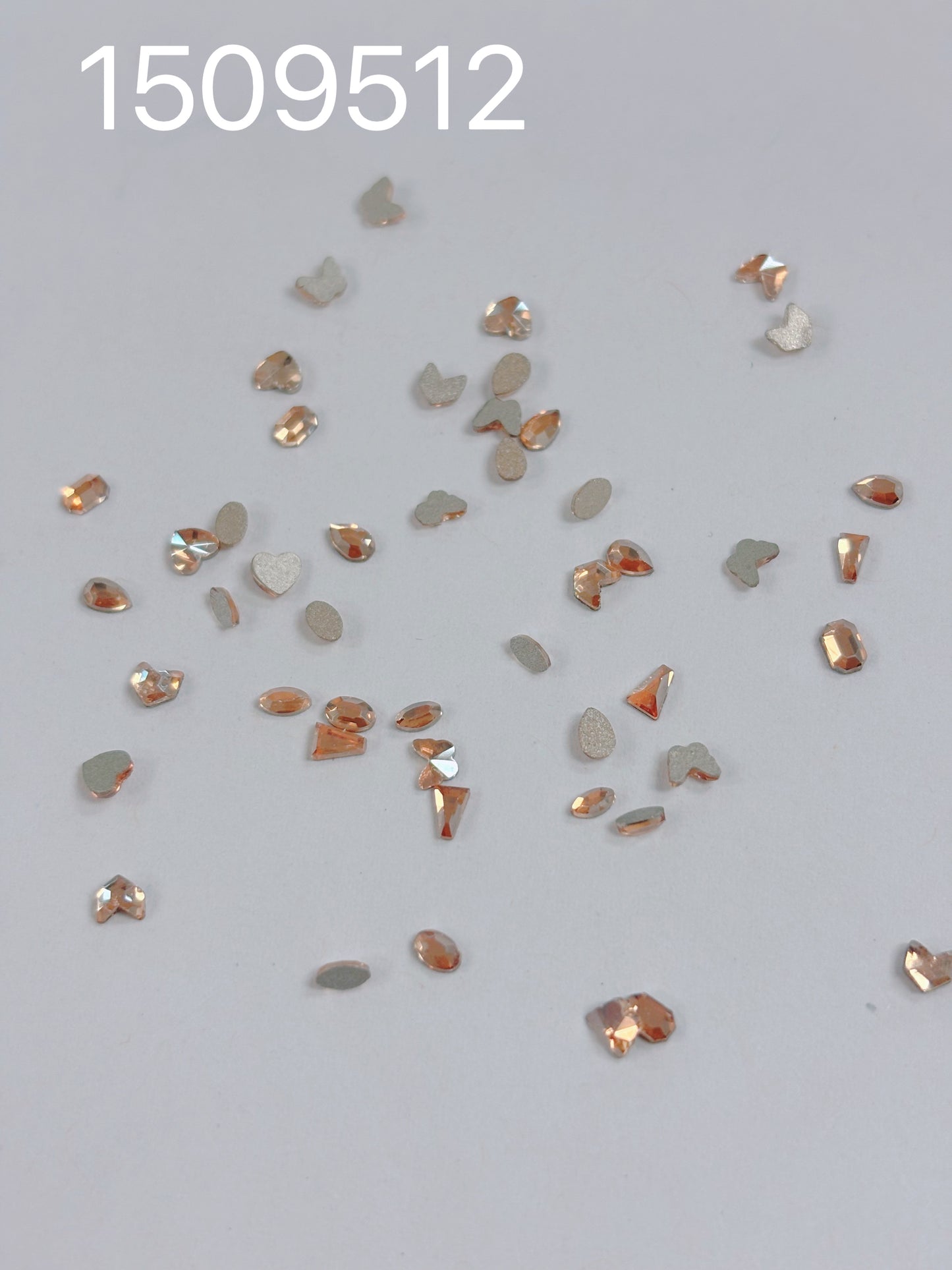 1509512 5A 1-3mm Mixing Size Mini Champagne Diamond Rhinestone 50pcs
