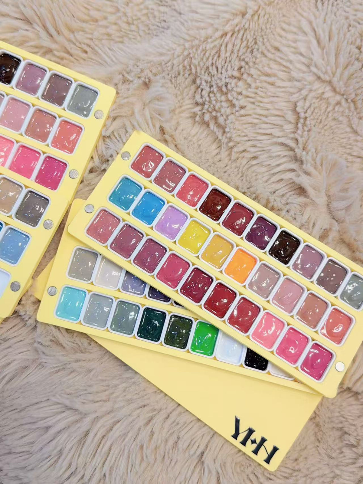 YHH Patting Painting Chrome-Rubbable Pot Gel 1g -58 Colour Palette