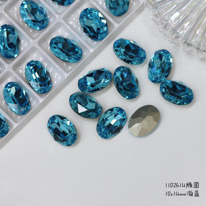 NF Select Nail Formula Pointed Base 10*14mm Oval Diamond 3pcs