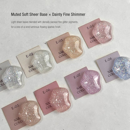 NF x YHH Moonset Star Veil Color Bottle Glitter Gel 10ml - E08