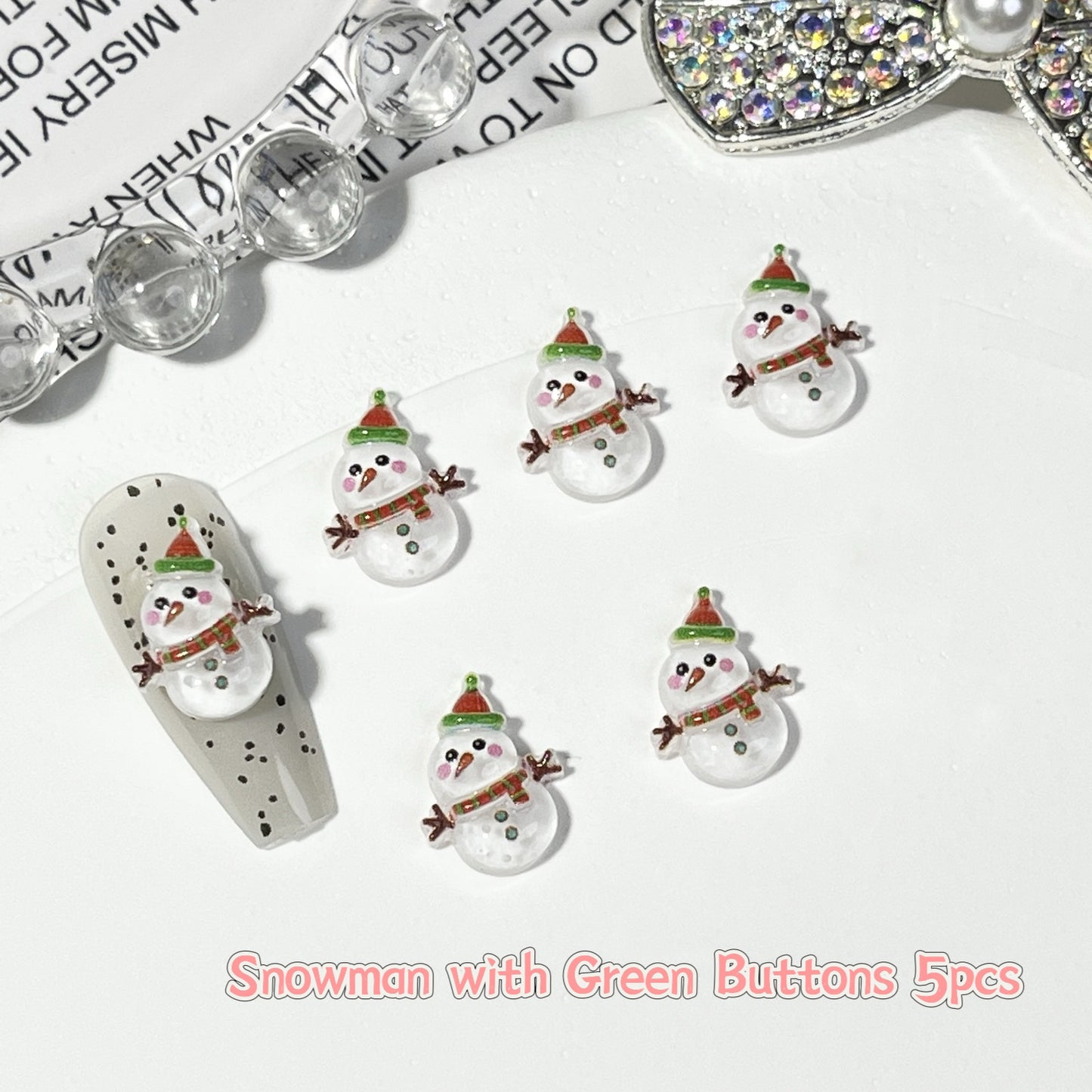 3D Nail Art Resin Christmas Collection 5pcs Each