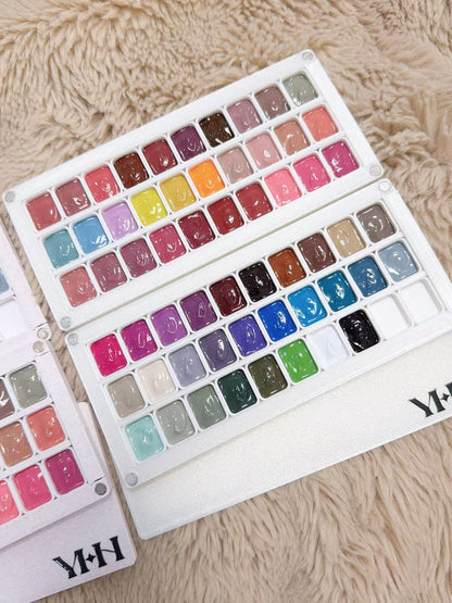YHH Patting Painting Chrome-Rubbable Pot Gel 1g -58 Colour Palette