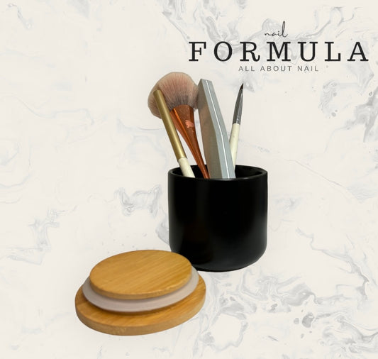 Nail Tools Holder Organizer Ceramic Pot with Lid