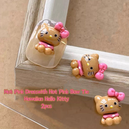3D Nail Art Resin Hawaiian Hello Kitty Collection
