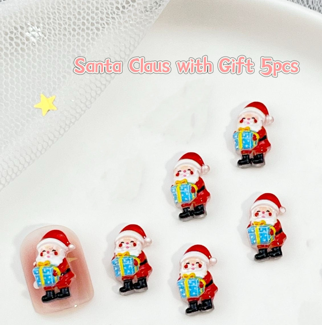 3D Nail Art Resin Christmas Collection 5pcs Each