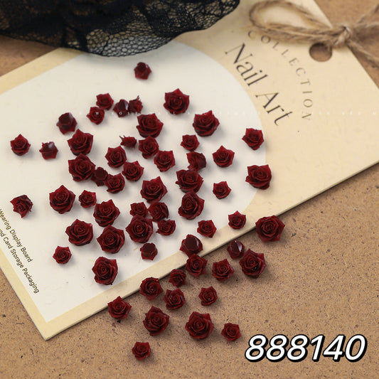 3D Nail Decor Resin Rose Camellia Collection