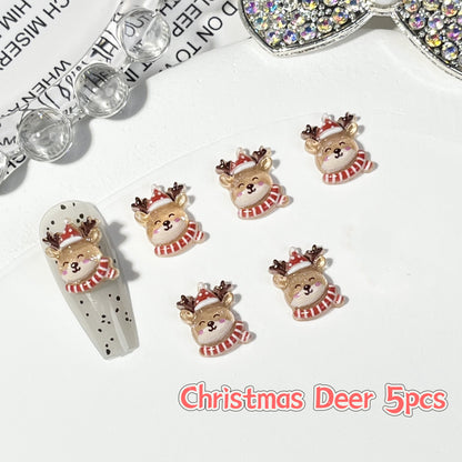 3D Nail Art Resin Christmas Collection 5pcs Each