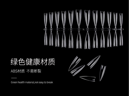 YHH Gel D Arc Moon Shape Nail Tips