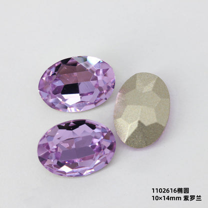 NF Select Nail Formula Pointed Base 10*14mm Oval Diamond 3pcs