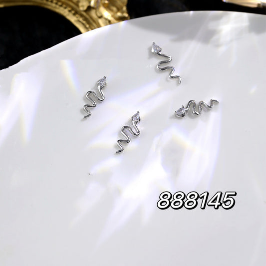 Snake Diamond Nail Decor Collection