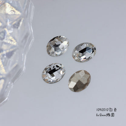 Nail Formula Pointed Base 6*8mm Oval Diamond 4pcs