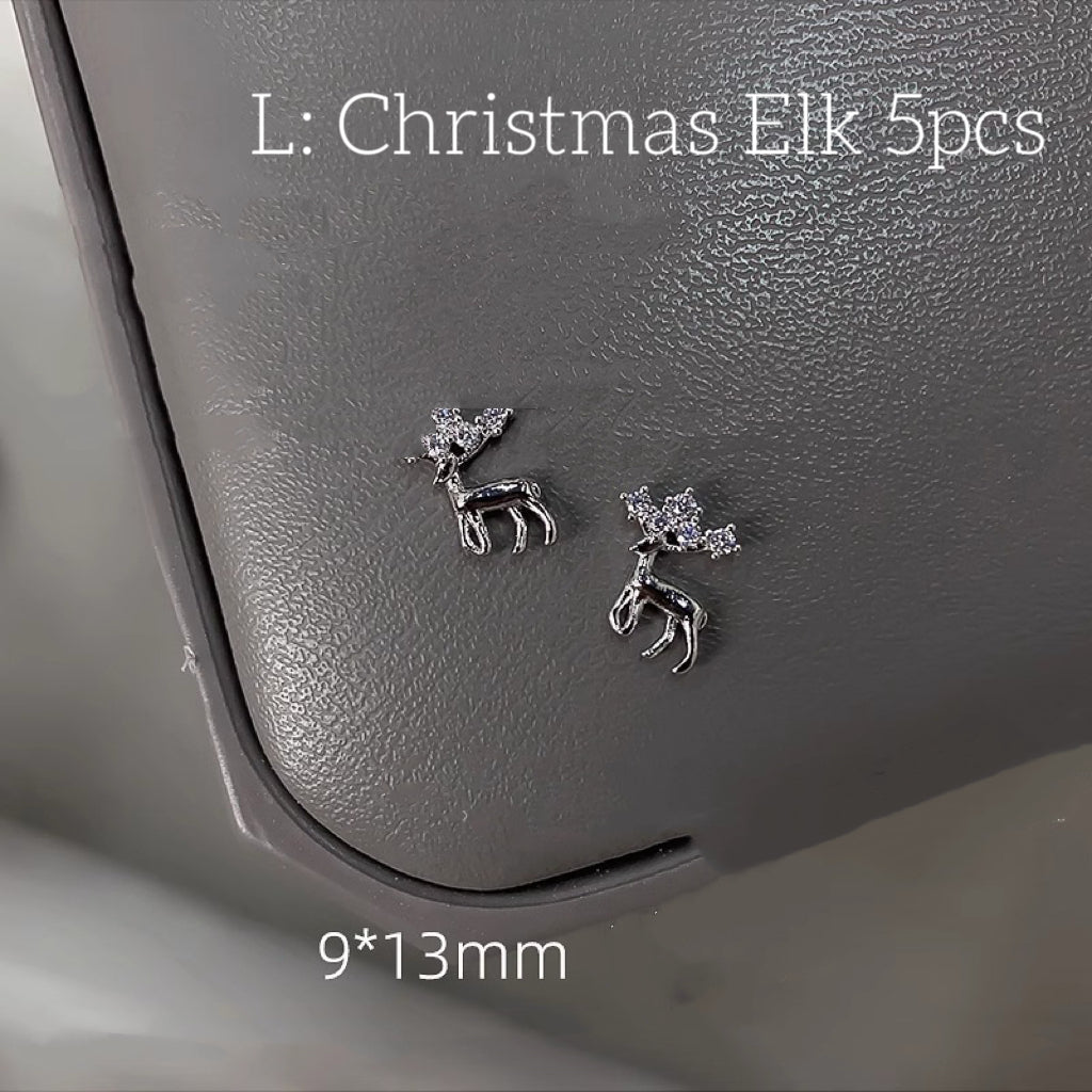 Nail Formula Alloy Diamond Charms Christmas Collection 3pcs/ 5pcs