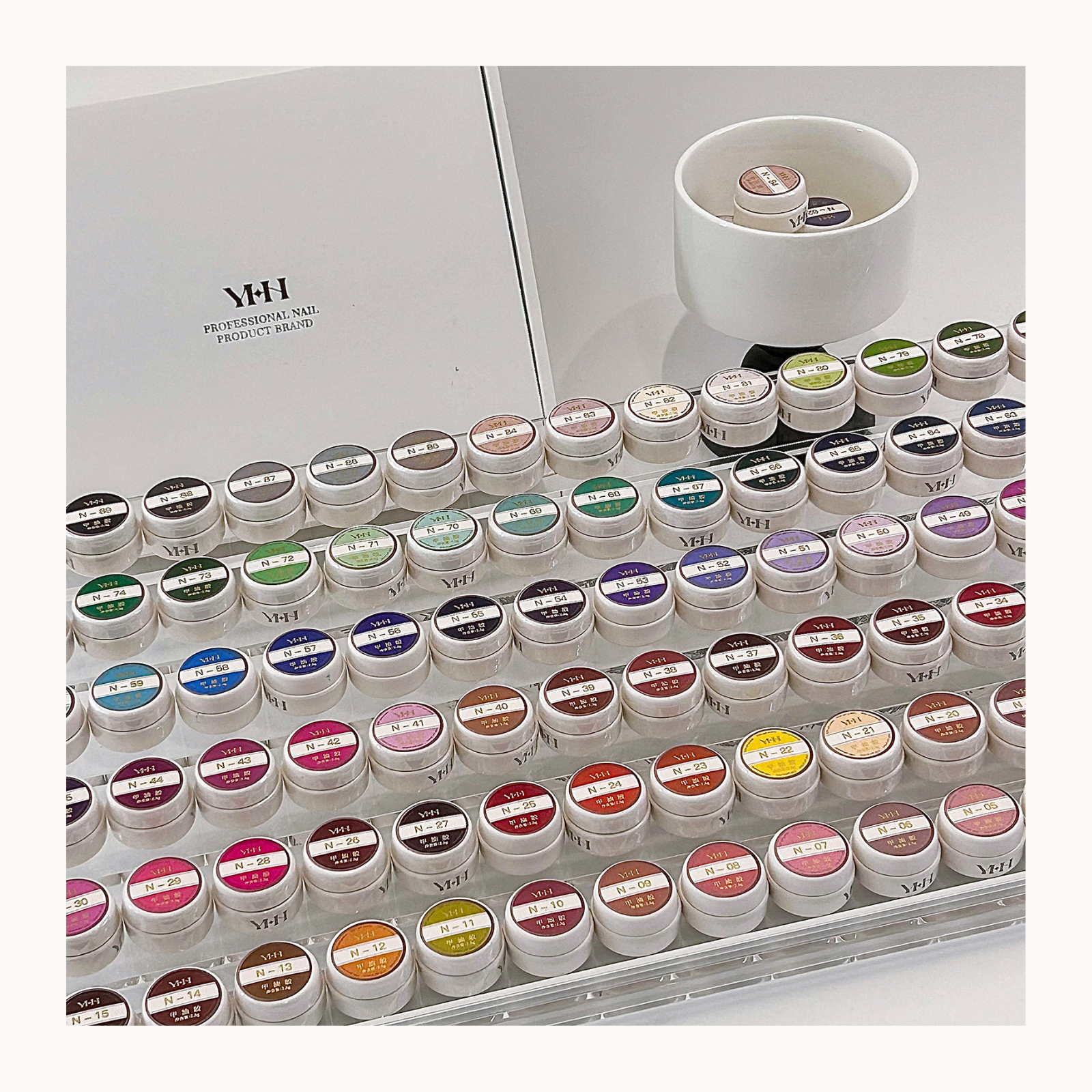 YHH N Series Cream Color & Art Pot Gel - (Misty Pine Sea N61-N70) - image 19