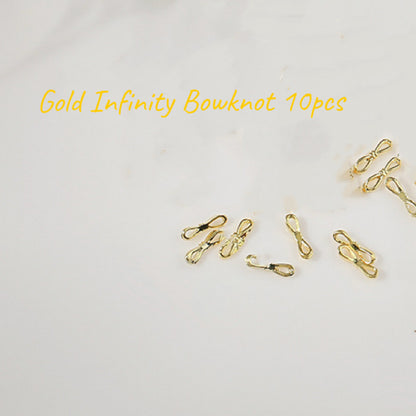 Nail Formula Alloy Charm Infinity Bowknot 10pcs
